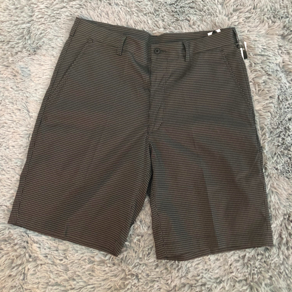 ⛳️ PGA Tour Mens Plaid Black Shorts Sun Protection